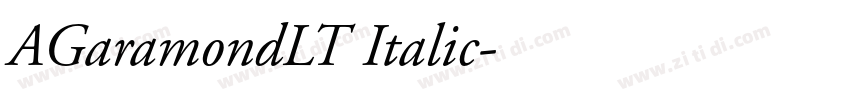 AGaramondLT Italic字体转换